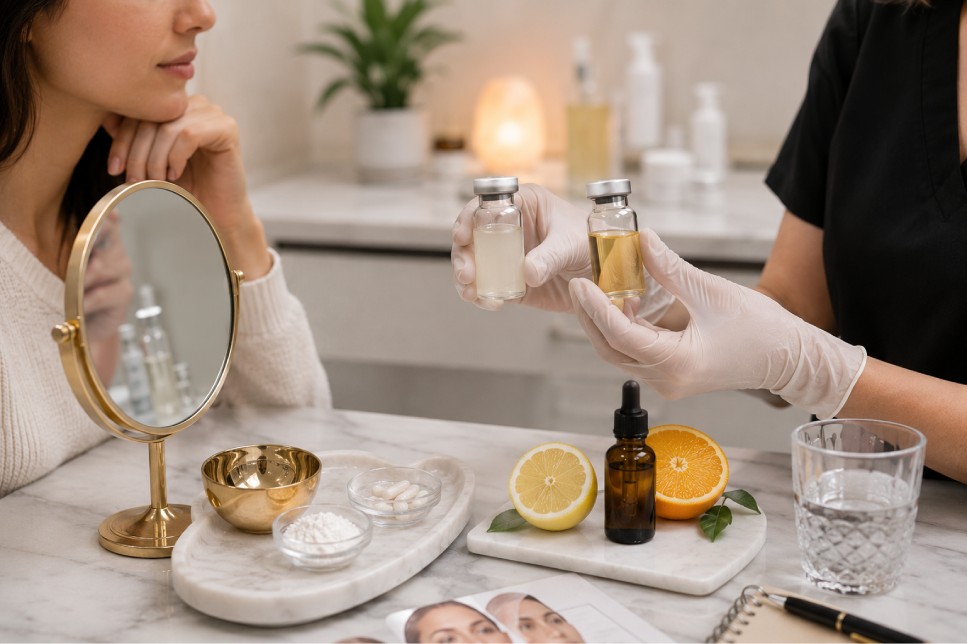 glutathione and vitamin c injections for skin whitening vs Website Collection-safety-protection